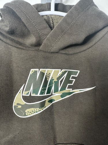 Nike Hoodie 18 Months Toddler Green Camo Good Condition Hood Sweatshirt A22 - Picture 2 of 4
