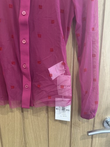 GIVENCHY Pink Sheer Blouse Size Small GENUINE RRP £570 #U6 - Picture 4 of 7