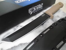 Cold Steel Recon Tanto Fixed Blade Knife Full Tang SK-5 Desert Tan CS-49LRT-DTBK