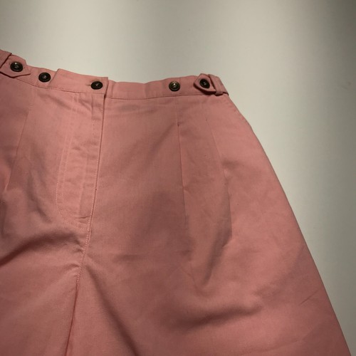 Karen Scott Shorts Womens Sz 28" Waist Pink Pleated Button Tab Adjustable Waist - Picture 5 of 12