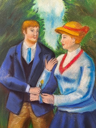 Pierre-Auguste Renoir Drawing on paper (Handmade) signed and stamped vtg art - Picture 5 of 5