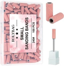 Small Sanding Bands Nail Drill Bits 240 Extreme Fine Grit Nail