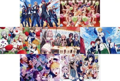 Nijisanji Postcard Set Virtual YouTuber Image 7pcs 100x148mm Excellent For Ages