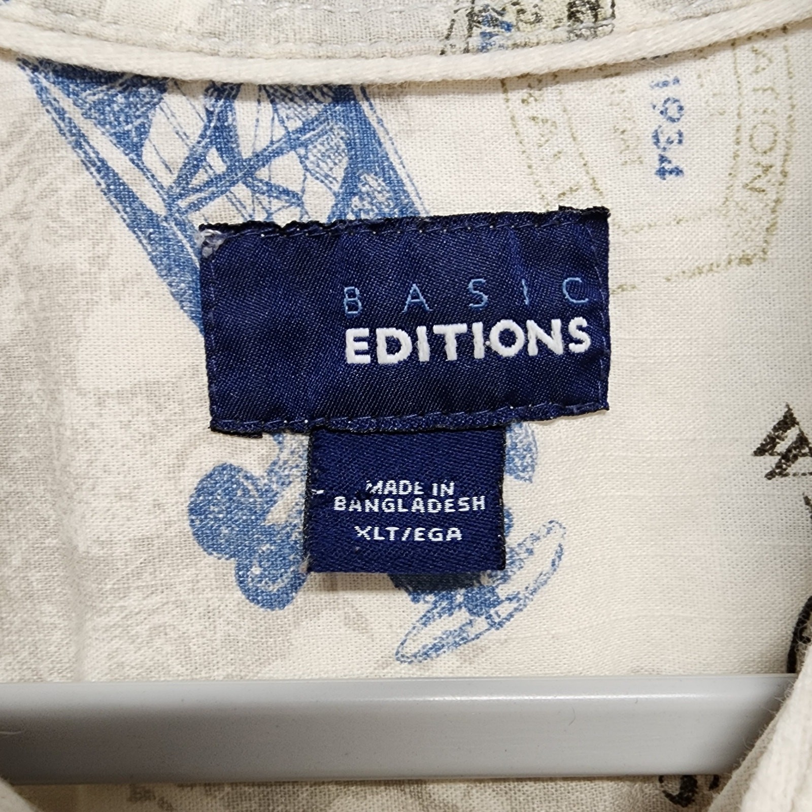 Vintage Basic Editions Airplane Button Front Shir… - image 8