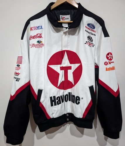 Chase Authentics NASCAR Texaco Racing Jacket Mens Large Havoline Robert Yates - Picture 1 of 16