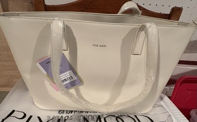 New PIXIE MOOD KINSLEY Vegan Leather  Tote Coconut Color  Zip