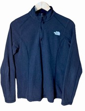 The North Face Women s Glacier 1/4 Zip Black Jacket Size Medium Lightweight