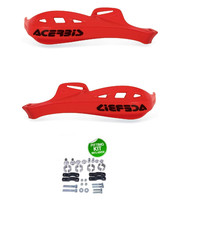 0013057 COPPIA Acerbis Paramani Rally PROFILE ROSSO MOTO ENDURO SPORT RALLY