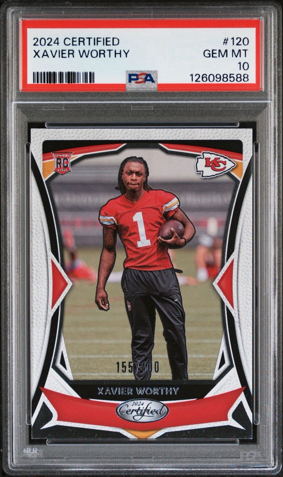 2024 PANINI CERTIFIED #120 XAVIER WORTHY ROOKIE RC 312/400 PSA 10