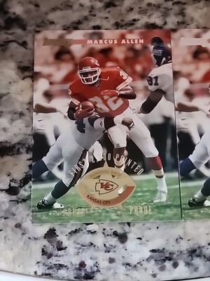 1996 DONRUSS MARCUS ALLEN #93 PRESS PROOF SP PRINT RUN /2000 HOF W/ BASE CARD 
