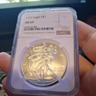 2020 American Silver Eagle MS 69 Brown Label NGC 1oz