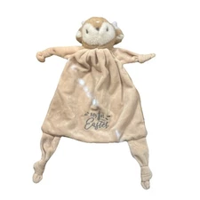 My First 1st Easter Deer Lovey Baby Tan Knotted Security Blanket Soft Plush