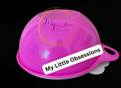 Tupperware Thatsa Bowl Jr โ 12 Cup โ Bright Pink with White Lid โ Brand New ๐๐ฅฃ - Picture 3 of 4
