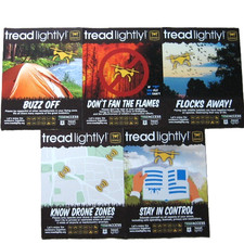 5 Tread Lightly! Drones Posters Information Education Enjoy the Outdoors