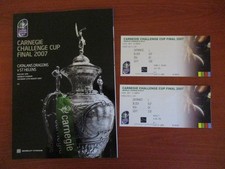RUGBY LEAGUE PROGRAMME CHALLENGE CUP FINAL CATALANS DRAGONS  V ST HELENS 2007