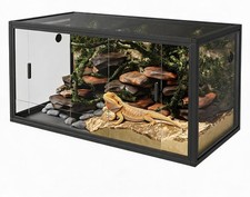 83 Gallon Glass Reptile Terrarium Enclosure 48x20"x20" Front Opening Lizard Tank