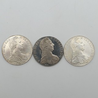 3 x Maria Theresien Thaler Silber Österreich = 70 17 g Feinsilber