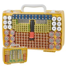 Battery Organizer Storage Case with Tester for 269pcs AA AAA 9V C D Lithium