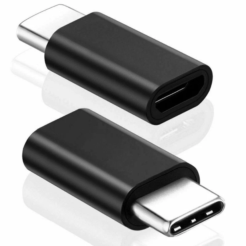 2 Pack Micro USB to Type C Adapter Converter Micro-B to USB-C Connector - Image 2 of 4