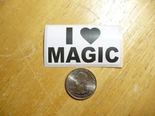 I LOVE MAGIC STICKER DECAL 1 - 50 BULK PACK FUNNY MAGICIAN MAGICIAN TRICKS