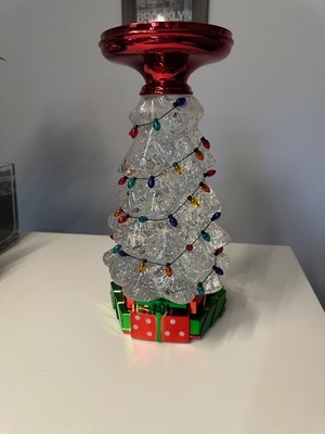 Bath & Body Works Waterglobe Kerzenhalter geschmückter Weihnachtsbaum