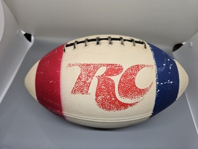  Vintage RC Cola Advertising Football Red White Blue Promotional Soda Ball 