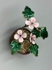 Vtg Bovano of Cheshire Enamel Copper Cherry Blossom Flower Bonsai Sculpture 4" — photo 6
