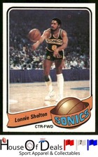 1979-80 Topps #83 Lonnie Shelton Seattle SuperSonics Basketball Card