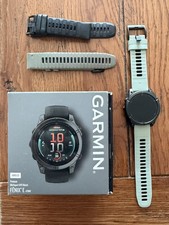 Garmin Fenix E 47mm Slate Gray Steel Gps Fitness Watch Black Band 010-03025-03 Garmin Fenix E 47mm Slate Gray Steel Gps Fitness Watch Black Band 010-03025-03