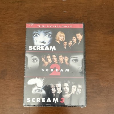 Scream Triple Feature 3-DVD Set Horror Slasher Scream 2 Scream 3 Tall/DVD Case