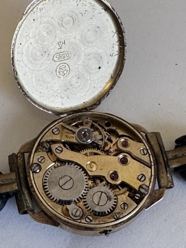 antike Schweizer Damenarmbanduhr mechanisch 585er Rotgold - Bild 6 von 6