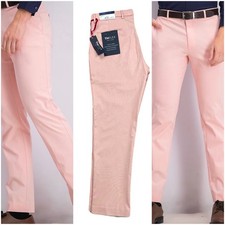 Tommy Hilfiger Mens Modern fit Stretch Dress Pants 34/34 Coral Solid New NWT