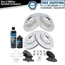 Front and Rear Brake Pad & Rotor Kit Fits 18 Honda Accord