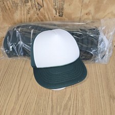 Vintage Green White Blank Snapback Mesh Foam Trucker Hat Cap Headmost Brand
