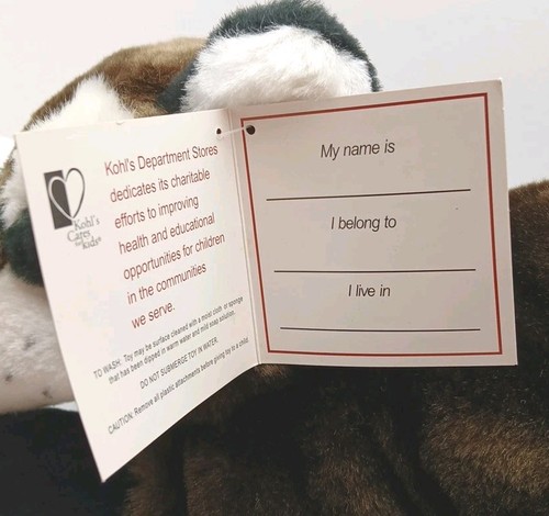 Nuevo juguete de peluche Kohl's Cares Laying Raccoon 11" con etiquetas - Imagen 3 de 7