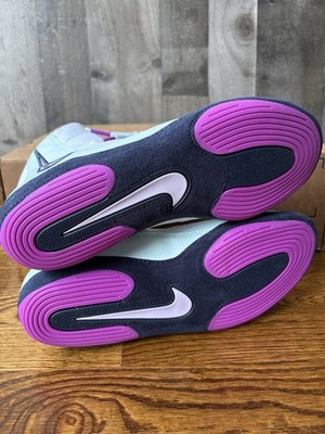 Nike Inflict 4 White Hyper Violet Wrestling Shoes Size 9.5 HM9674