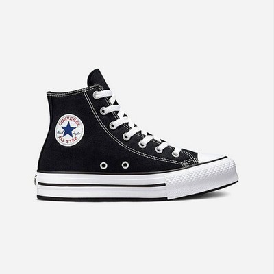 BLACK & WHITE CONVERSE CHUCK TAYLOR ALL STAR EVA LIFT CANVAS PLATFORM