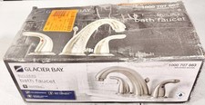 Glacier Bay Builders Widespread Bathroom Faucet 2 Handle Brushed Nickel