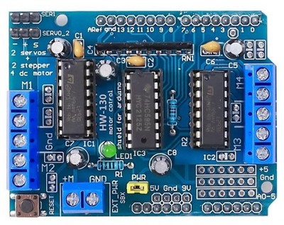 Elecrow Vier-Kanal Motor Shield, L293D, Arduino-kompatibel, 1.2A pro Kanal,