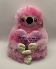 Dan Dee Valentines Sloth Heart XOXO Pink 14 Inch Plush Gift Stuffed Animal
