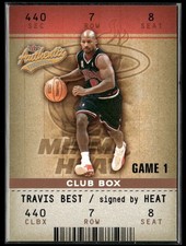 2002-03 Fleer Authentix Club Box Travis Best 051/100 Miami Heat #58