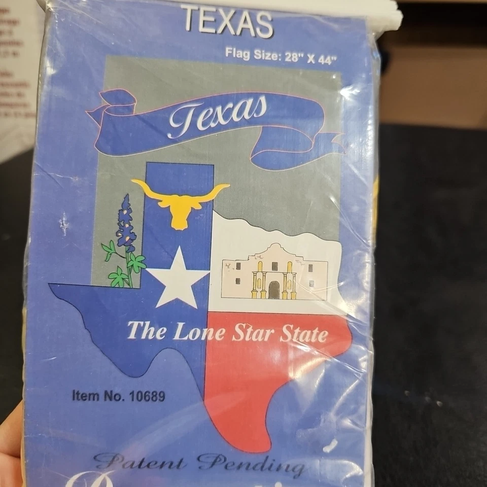 Evergreen  Embroidered Garden Flag Texas The Lone Star State NEW 28"x44" - Image 4 of 4