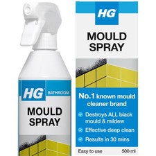 Mould Spray Effective Black Mould & Mildew Cleaner Removes Stains 500ml 14.70 per litre