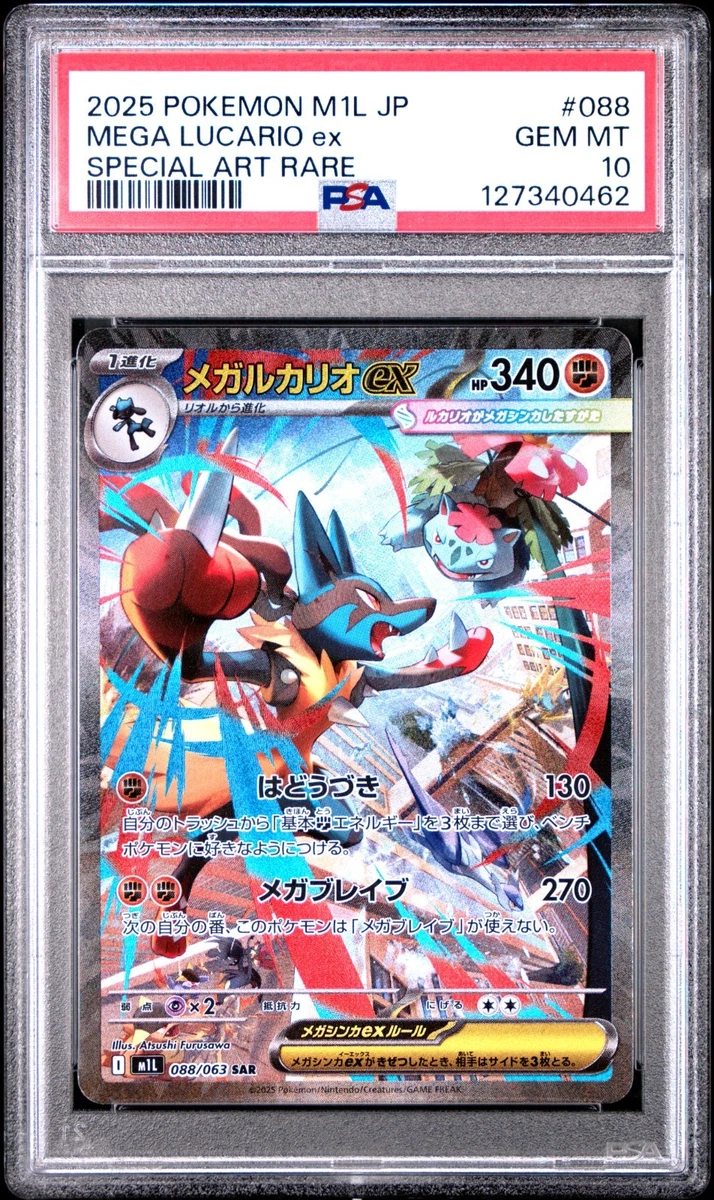 Pokémon TCG Grade 10 Lucario Individual Collectible Card Game