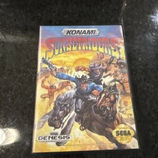 Sunset Riders (Sega Genesis) Complete w/Manual, Tested, Konami Arcade Great Game