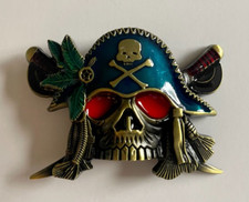 Pirate Belt Buckle Skull and Cross Bone Pirate Halloween Props Pirates