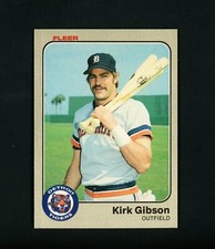 Kirk Gibson 1983 Fleer - Detroit Tigers #329 MINT