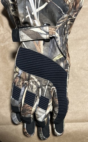 Cabela's WATERFOWL GORE-TEX Insulated Warm DECOY GLOVES Heavyweight Camo Size M - Picture 3 of 6