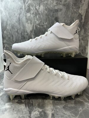 Nike Jordan Alpha Menace Pro 2 Mid Football Cleats White CV1676-103 Men Size 9