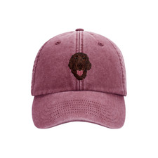 FLAT COATED RETRIEVER LIVER DOG ENMBROIDERED BASEBALL CAP UNISEX HAT GIFT BOXED